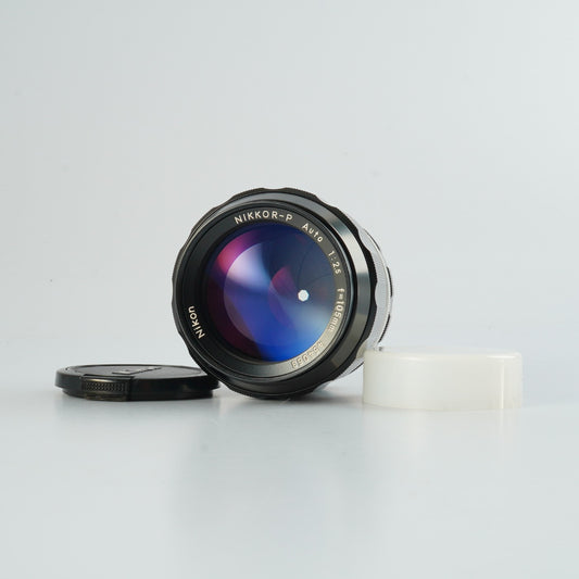 【Serviced】 Nikon 非Ai NIKKOR-P Auto 105mm F/2.5 単焦点レンズ