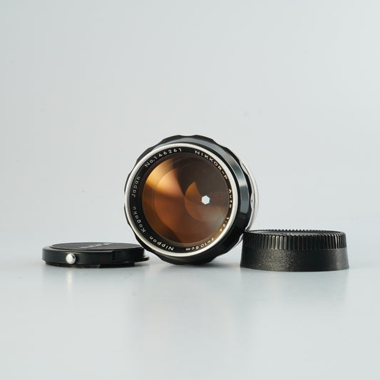 【Serviced】 Nikon 非Ai NIKKOR-P Auto 10.5cm 105mm F/2.5 単焦点レンズ