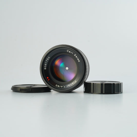 【Serviced】 CONTAX Carl Zeiss Planar T* 50mm F/1.4 MMJ 単焦点レンズ