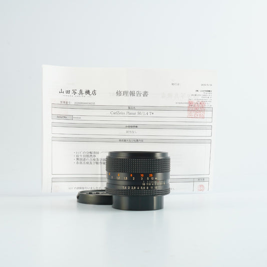 【Serviced】 CONTAX Carl Zeiss Planar T* 50mm F/1.4 AEJ 単焦点レンズ
