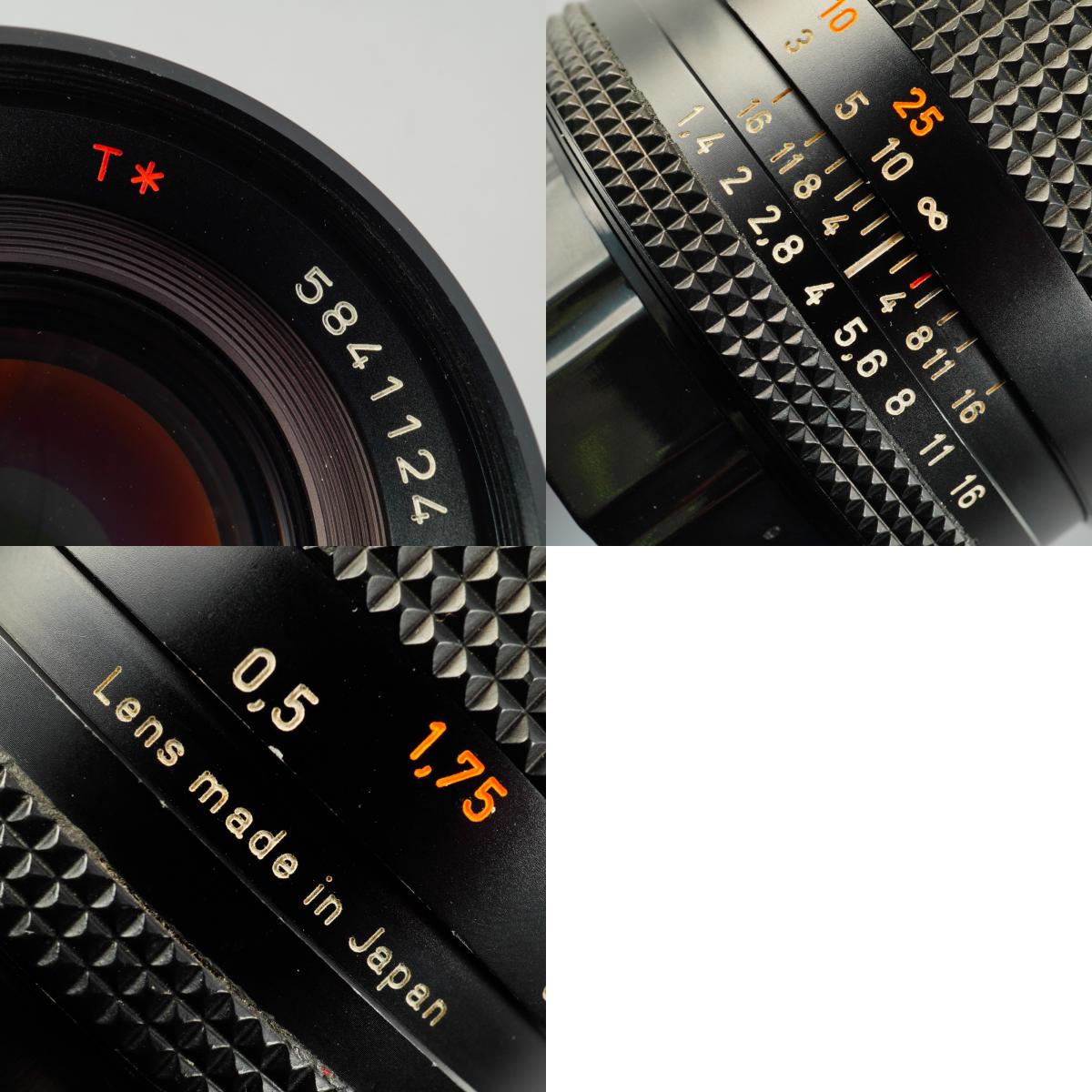 【Serviced】 CONTAX Carl Zeiss Planar T* 50mm F/1.4 AEJ 単焦点レンズ