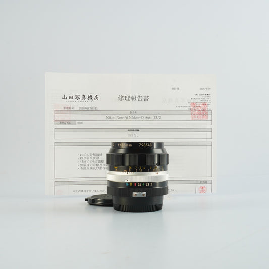 【Serviced】 Nikon 非Ai Nikkor-O Auto 35mm F/2 単焦点レンズ