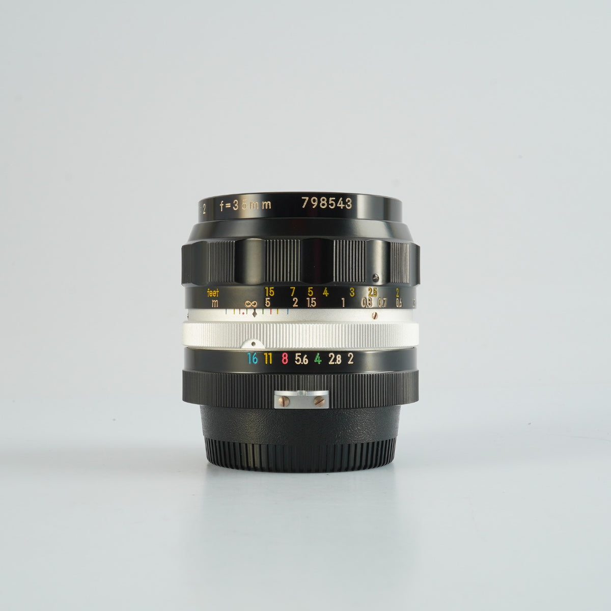 【Serviced】 Nikon 非Ai Nikkor-O Auto 35mm F/2 単焦点レンズ