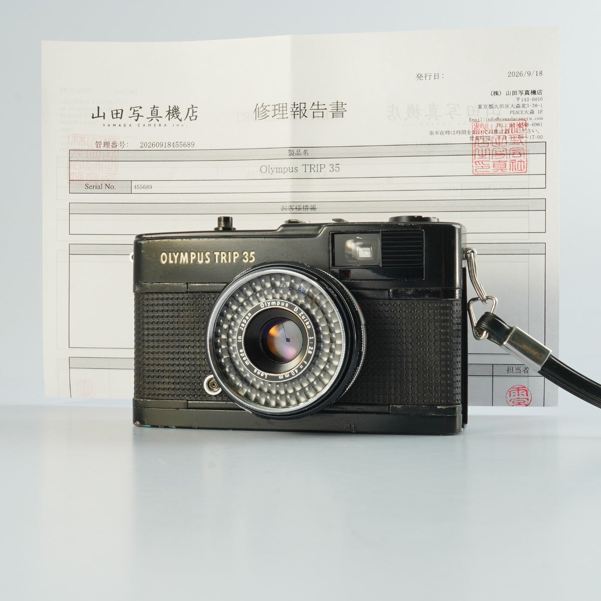 【CLA’d】 OLYMPUS TRIP 35 40mm F/2.8 Black コンパクトフィルムカメラ