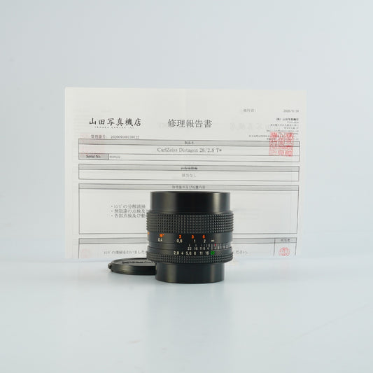 【Serviced】 CONTAX Carl Zeiss Distagon T* 28mm F/2.8 MMJ 単焦点レンズ