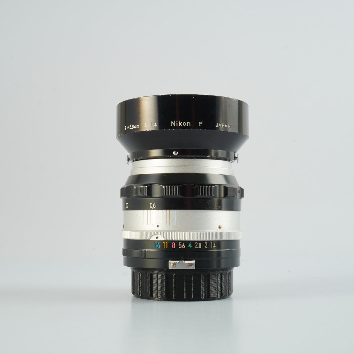 【Serviced】 Nikon 非Ai Nikkor-S Auto 5.8cm 58mm F/1.4 PAT PEND 単焦点レンズ
