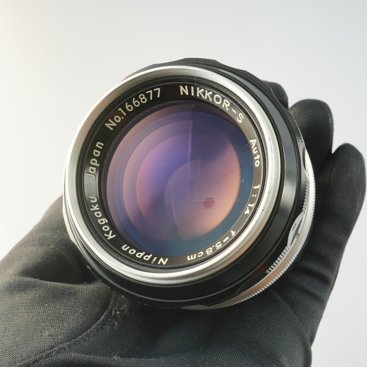 【Serviced】 Nikon 非Ai Nikkor-S Auto 5.8cm 58mm F/1.4 PAT PEND 単焦点レンズ