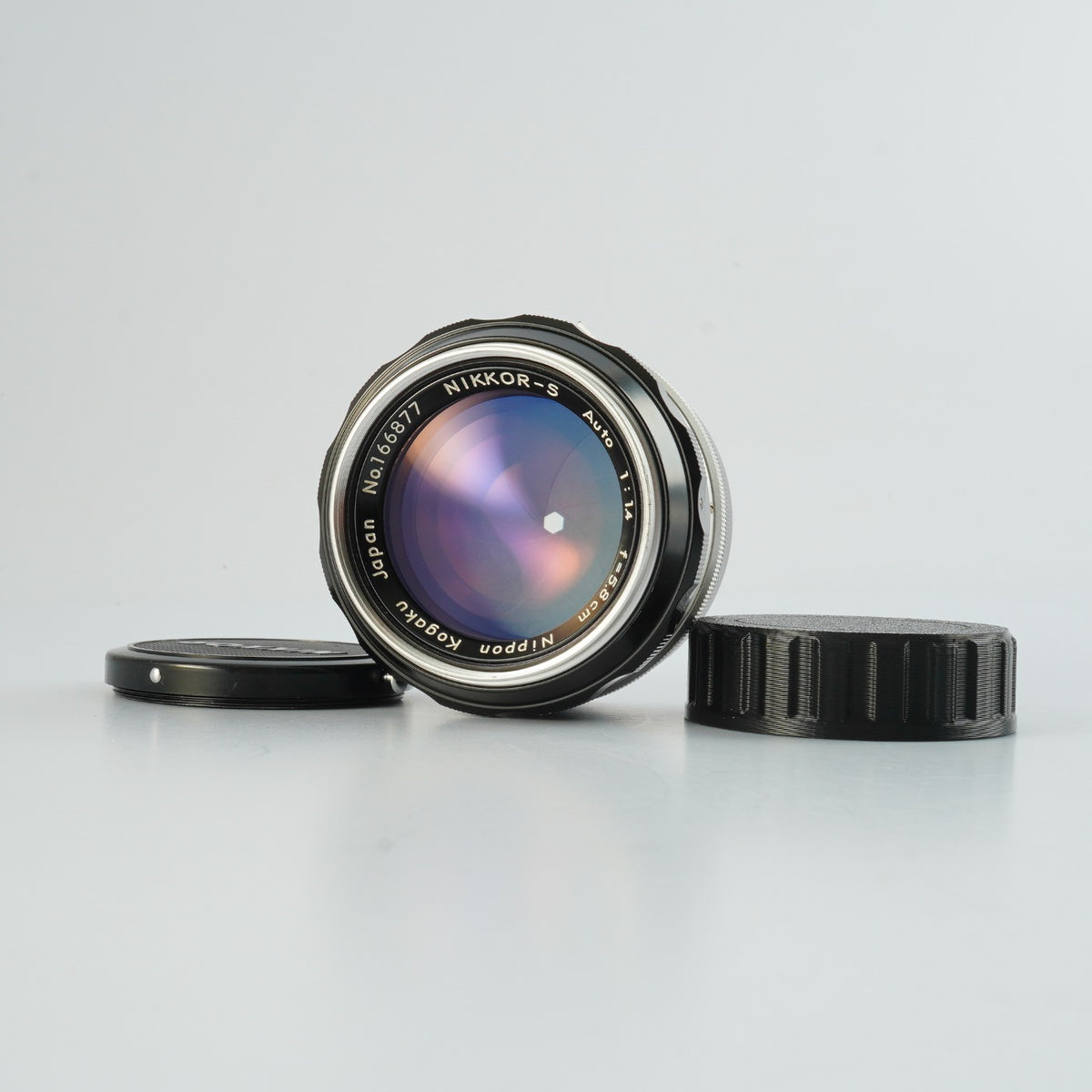 【Serviced】 Nikon 非Ai Nikkor-S Auto 5.8cm 58mm F/1.4 PAT PEND 単焦点レンズ