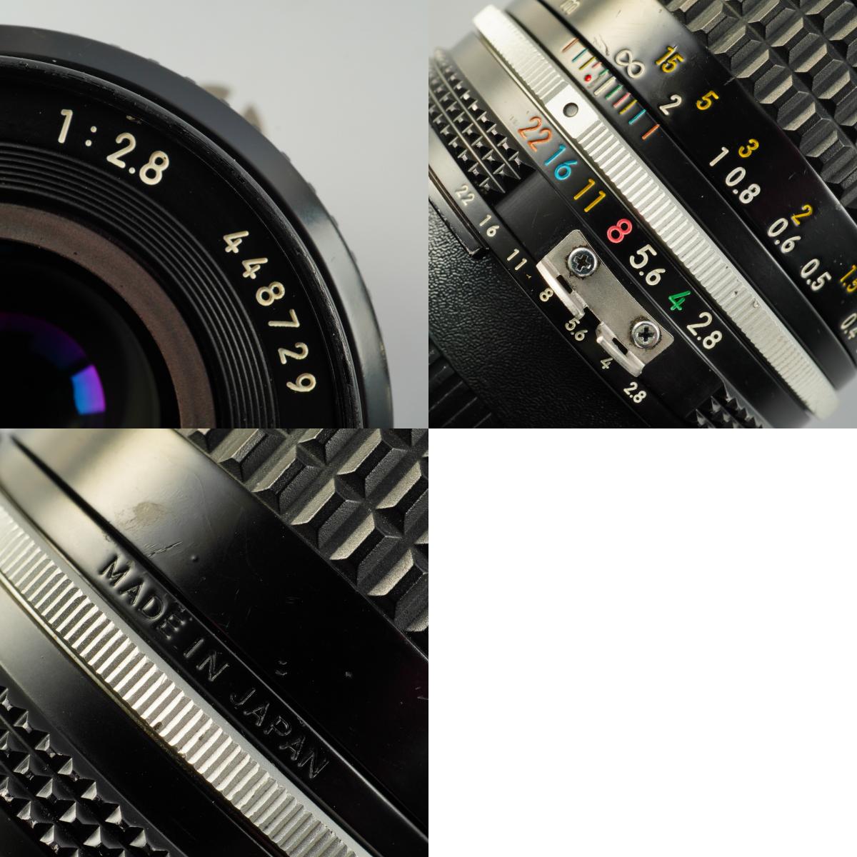 【Serviced】 Nikon Ai NIKKOR 35mm F/2.8 単焦点レンズ