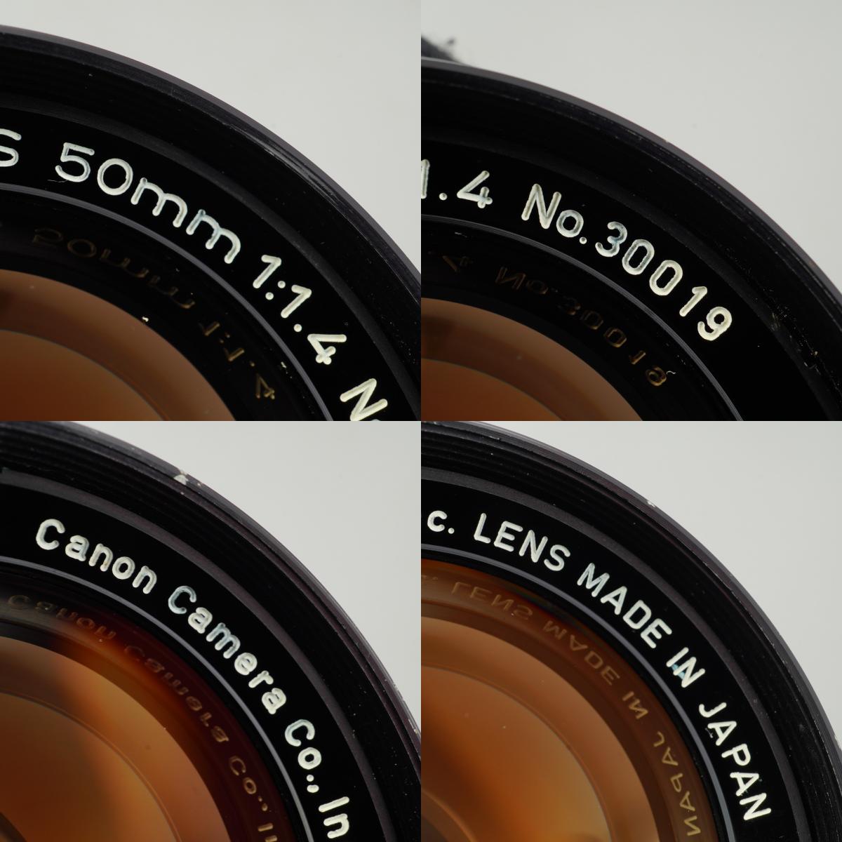 【Serviced】 Canon 50mm F/1.4 LTM 単焦点レンズ
