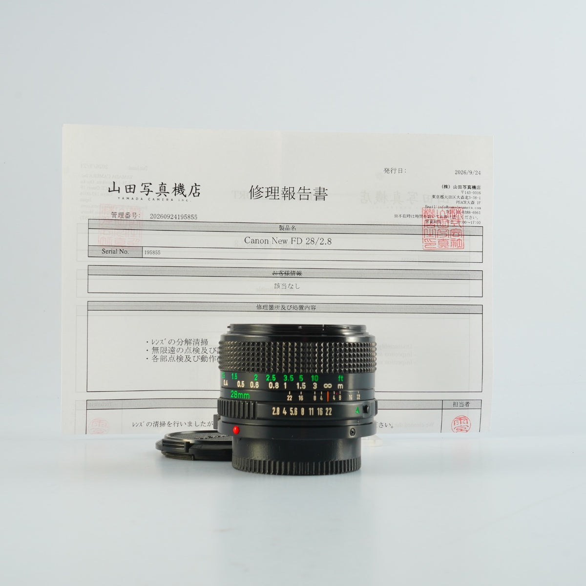 【Serviced】 Canon New FD NFD 28mm F/2.8 単焦点レンズ