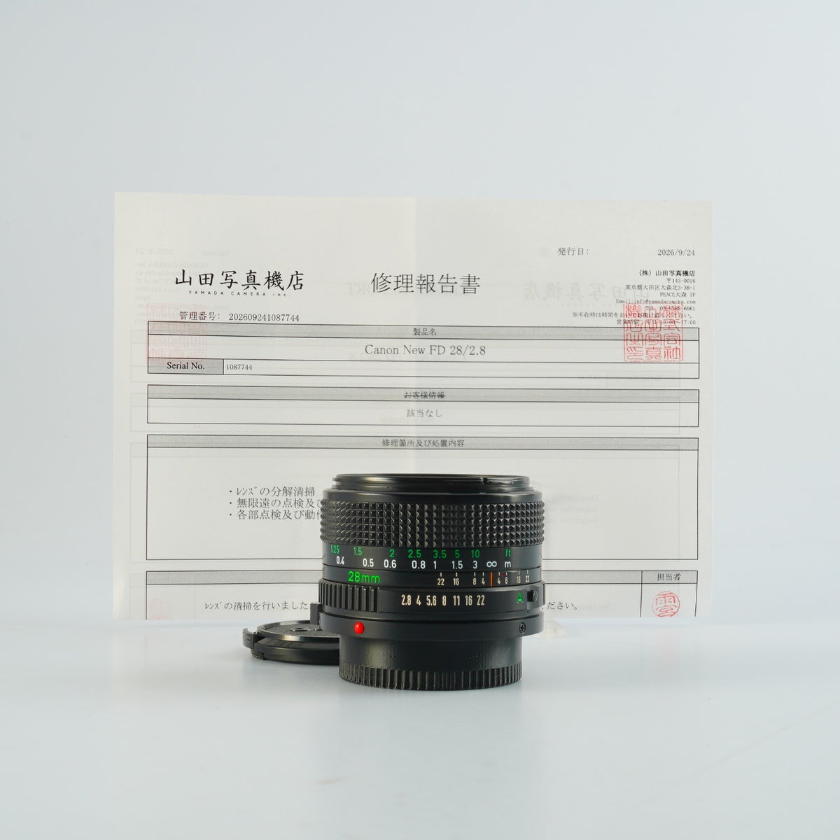 【Serviced】 Canon New FD NFD 28mm F/2.8 単焦点レンズ