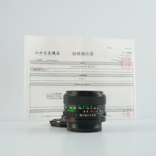 【Serviced】 Canon New FD NFD 28mm F/2.8 単焦点レンズ