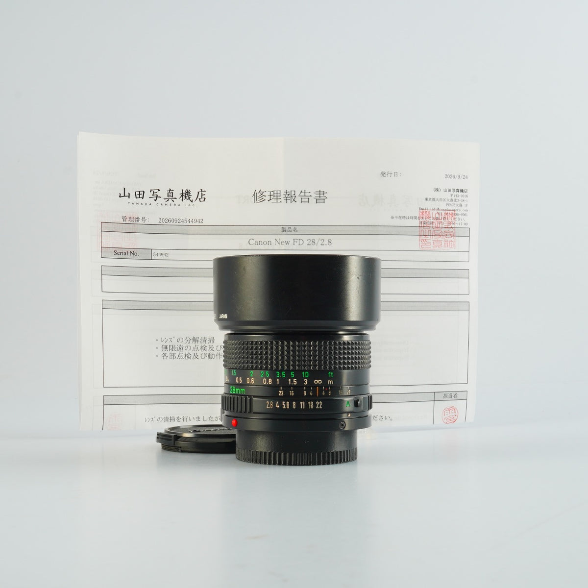 【Serviced】 Canon New FD NFD 28mm F/2.8 単焦点レンズ
