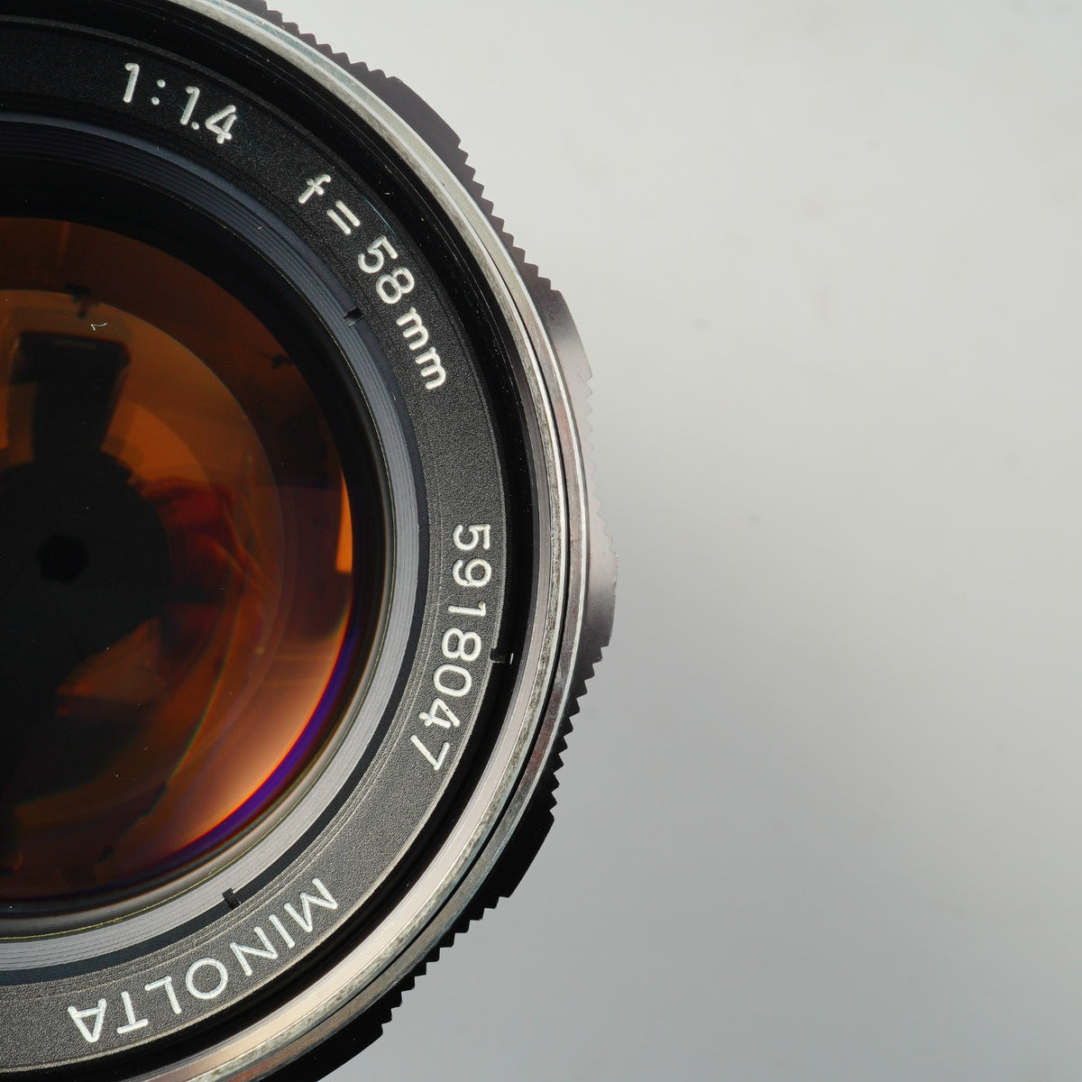 【Serviced】 MINOLTA MC ROKKOR-PF 58mm F/1.4 単焦点レンズ