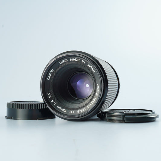 【ジャンク】 Canon FD 100mm F/4 S.C MACRO + Canon FD 2x-A  マクロレンズ